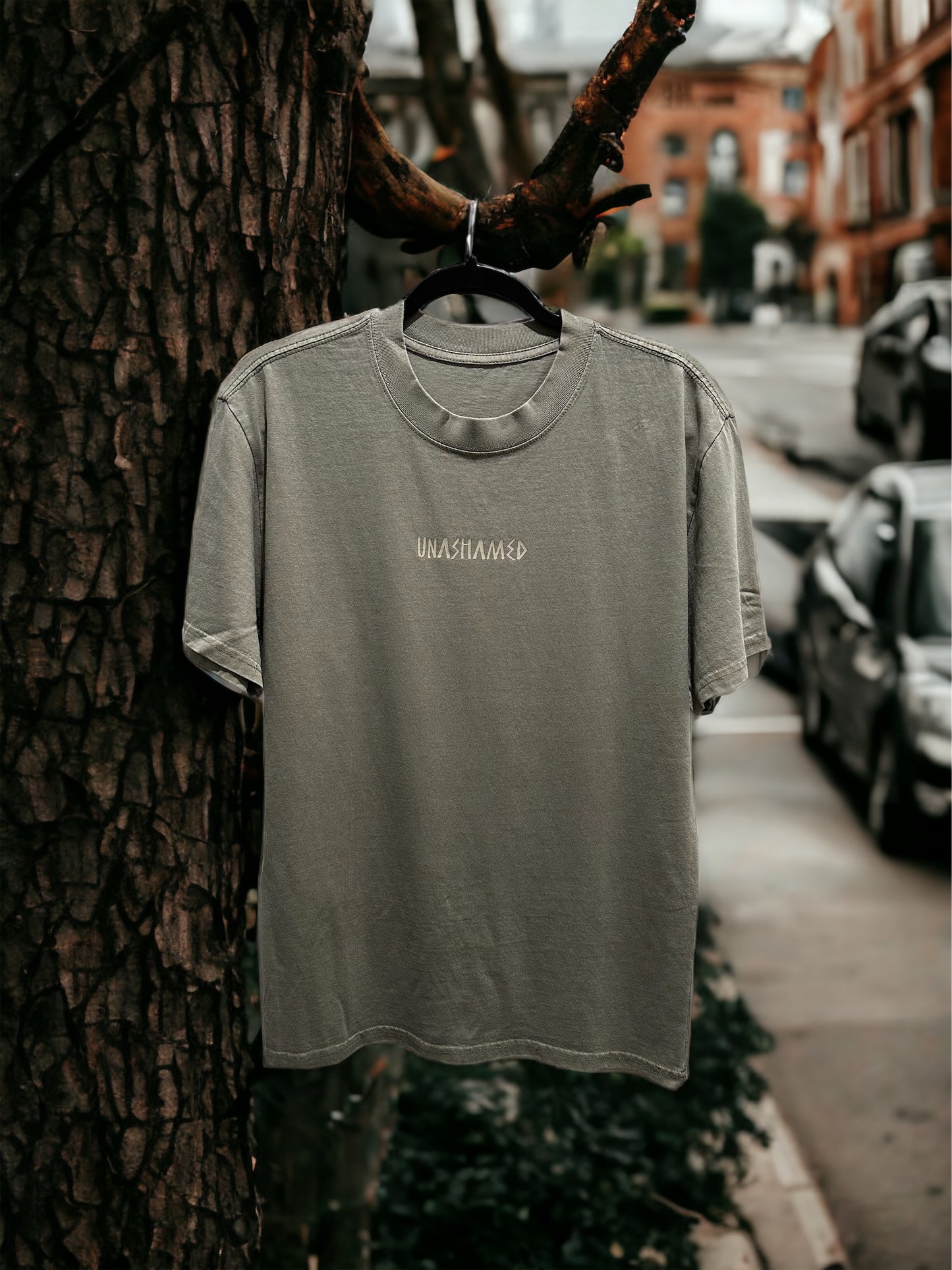 unashamed Heavy Faded Eucalyptus Tee