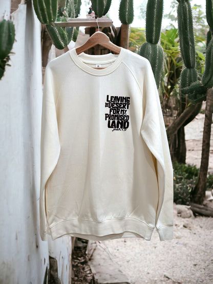 Promised Land Ecru Crewneck